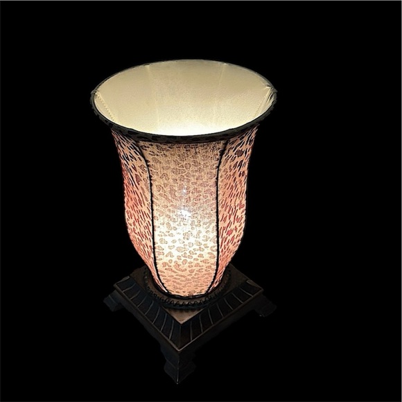 Vintage Leopard Print Accent L a mp 12″ Mood L i ghting with On/Off Cord Perfect - Picture 8 of 16
